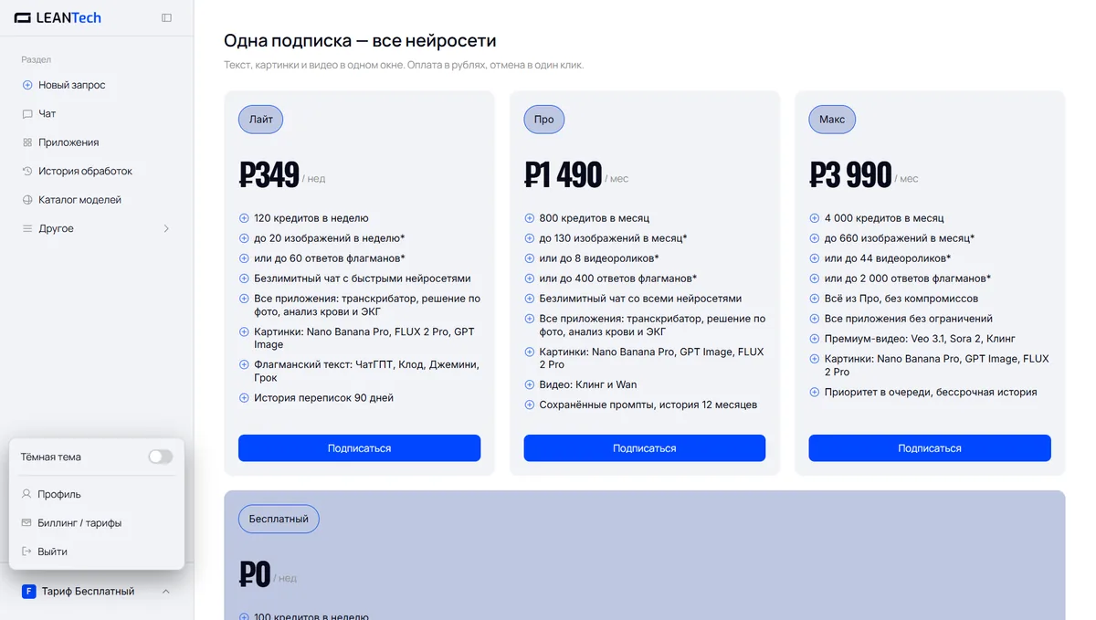 Оплата Airtable AI картой российского банка в рублях